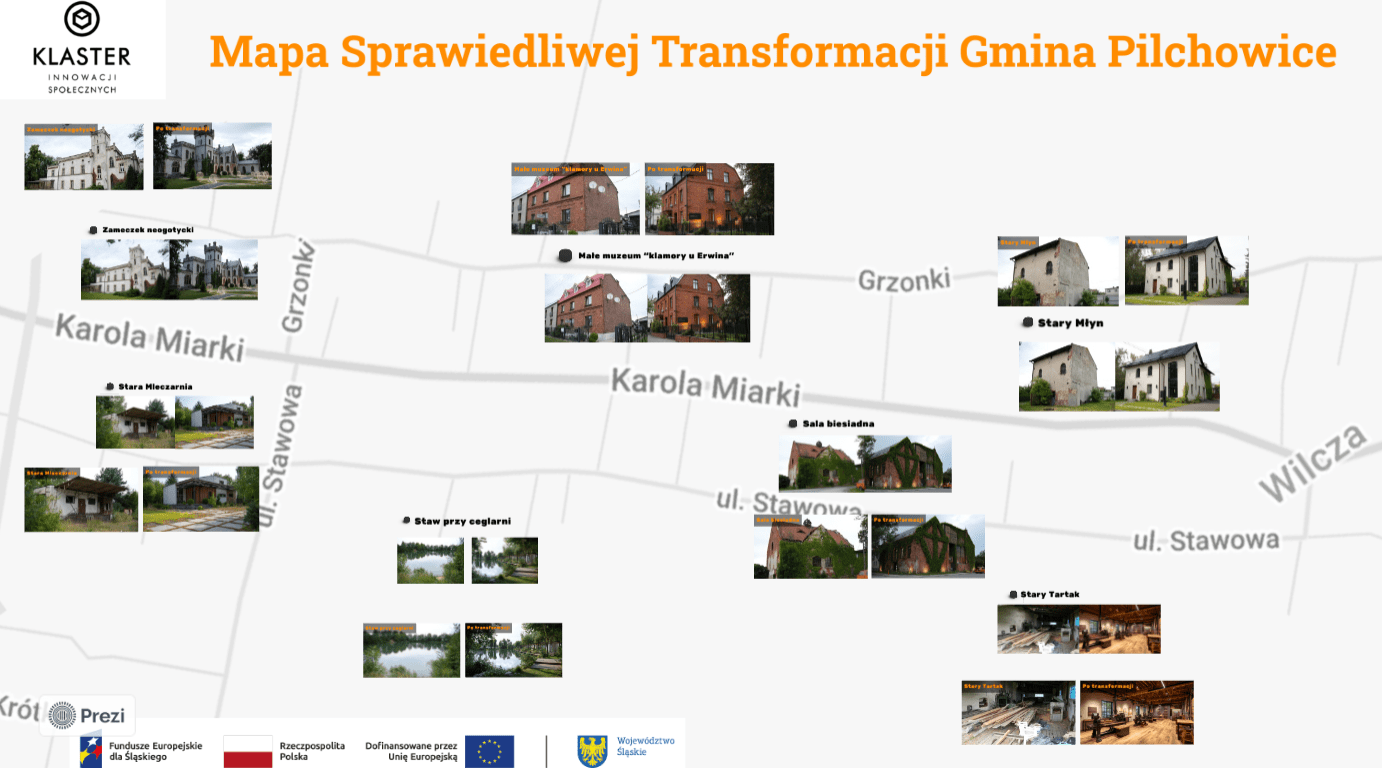 Mapa Sprawiedliwej Transformacji Gminy Pilchowice