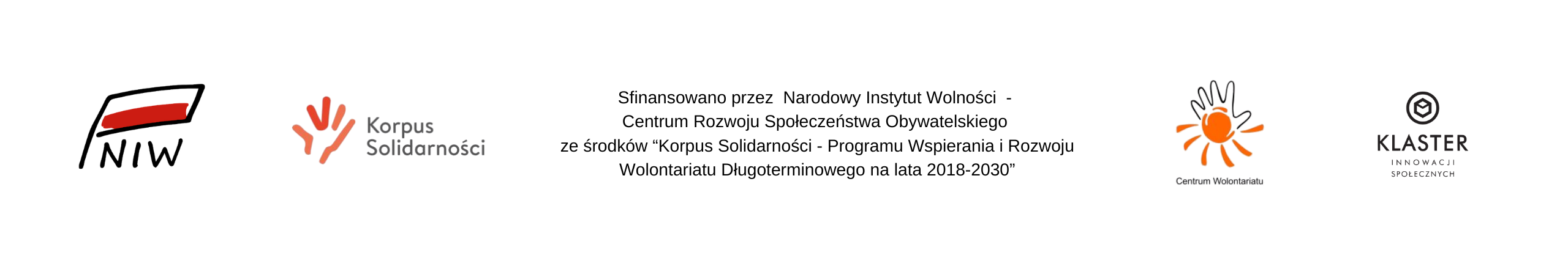Informacja o finansowaniu i logotypy partner&oacute;w