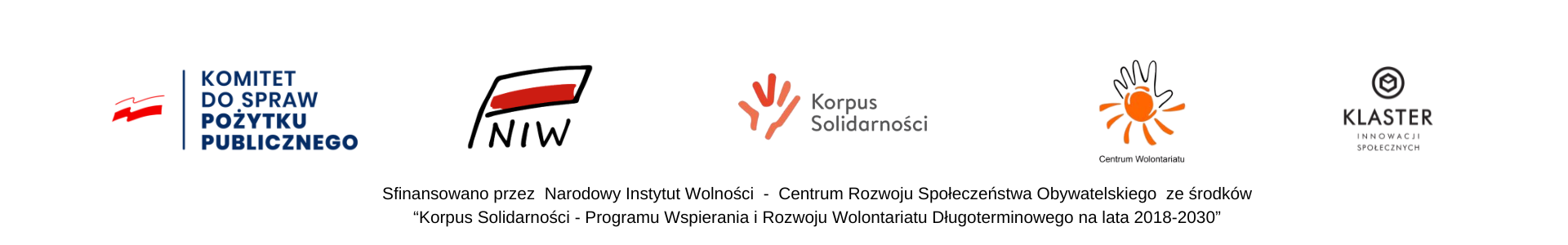 Logotypy projektu i finansowania